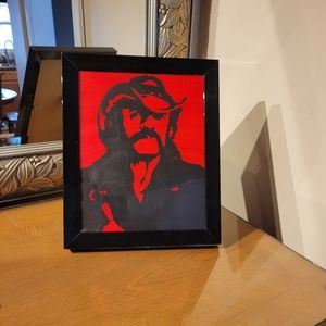 Hand painted "Lemmy" from Motorhead.